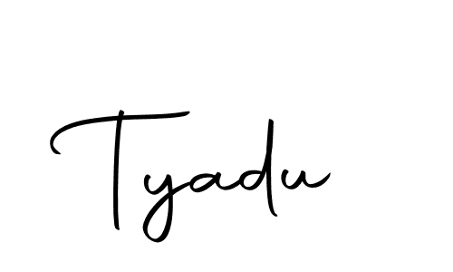 How to make Tyadu name signature. Use Autography-DOLnW style for creating short signs online. This is the latest handwritten sign. Tyadu signature style 10 images and pictures png