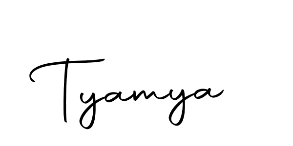 Design your own signature with our free online signature maker. With this signature software, you can create a handwritten (Autography-DOLnW) signature for name Tyamya. Tyamya signature style 10 images and pictures png