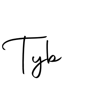 Use a signature maker to create a handwritten signature online. With this signature software, you can design (Autography-DOLnW) your own signature for name Tyb. Tyb signature style 10 images and pictures png