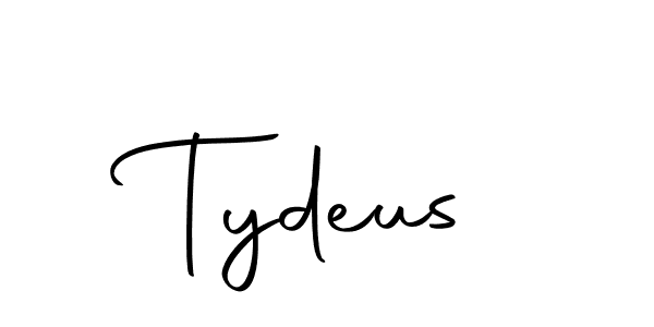 Design your own signature with our free online signature maker. With this signature software, you can create a handwritten (Autography-DOLnW) signature for name Tydeus. Tydeus signature style 10 images and pictures png