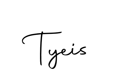 Tyeis stylish signature style. Best Handwritten Sign (Autography-DOLnW) for my name. Handwritten Signature Collection Ideas for my name Tyeis. Tyeis signature style 10 images and pictures png