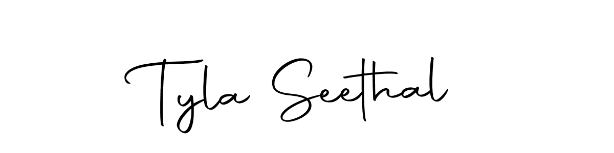 Use a signature maker to create a handwritten signature online. With this signature software, you can design (Autography-DOLnW) your own signature for name Tyla Seethal. Tyla Seethal signature style 10 images and pictures png