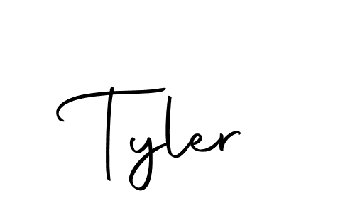 Design your own signature with our free online signature maker. With this signature software, you can create a handwritten (Autography-DOLnW) signature for name Tyler. Tyler signature style 10 images and pictures png