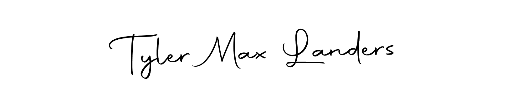 Design your own signature with our free online signature maker. With this signature software, you can create a handwritten (Autography-DOLnW) signature for name Tyler Max Landers. Tyler Max Landers signature style 10 images and pictures png