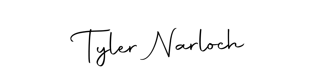 Use a signature maker to create a handwritten signature online. With this signature software, you can design (Autography-DOLnW) your own signature for name Tyler Narloch. Tyler Narloch signature style 10 images and pictures png