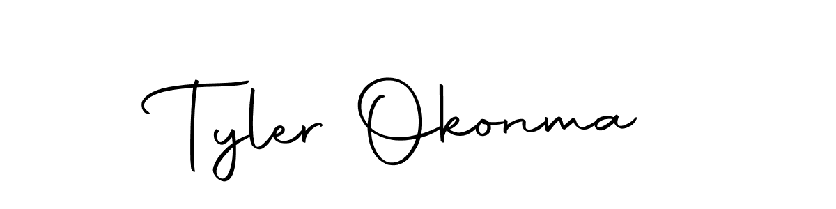 Make a beautiful signature design for name Tyler Okonma. With this signature (Autography-DOLnW) style, you can create a handwritten signature for free. Tyler Okonma signature style 10 images and pictures png