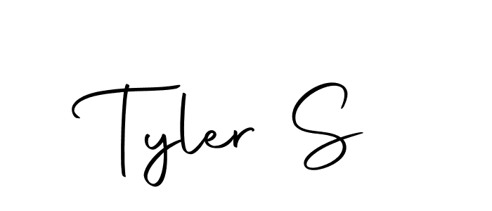 How to make Tyler S name signature. Use Autography-DOLnW style for creating short signs online. This is the latest handwritten sign. Tyler S signature style 10 images and pictures png