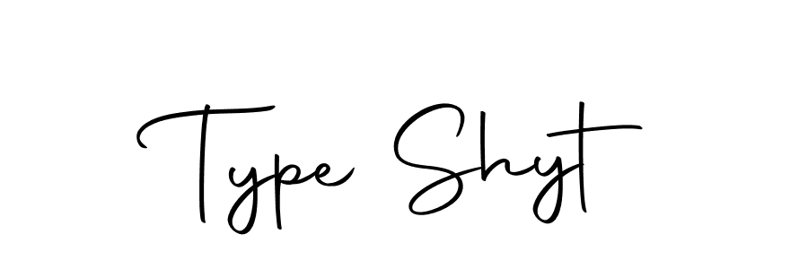 You should practise on your own different ways (Autography-DOLnW) to write your name (Type Shyt) in signature. don't let someone else do it for you. Type Shyt signature style 10 images and pictures png