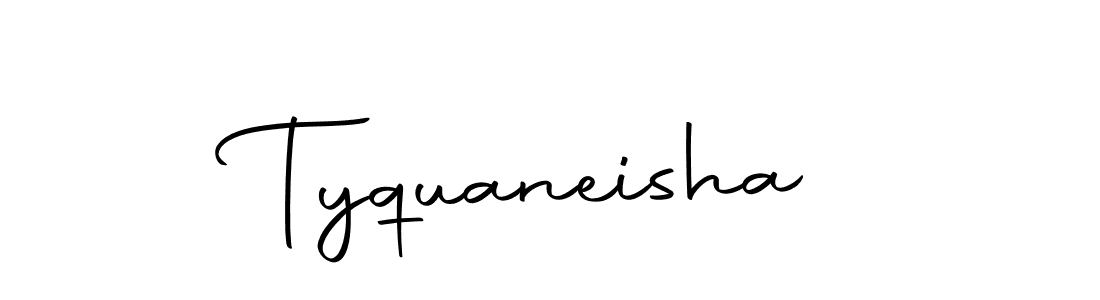 Tyquaneisha stylish signature style. Best Handwritten Sign (Autography-DOLnW) for my name. Handwritten Signature Collection Ideas for my name Tyquaneisha. Tyquaneisha signature style 10 images and pictures png