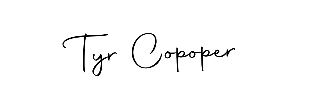 Make a beautiful signature design for name Tyr Copoper. With this signature (Autography-DOLnW) style, you can create a handwritten signature for free. Tyr Copoper signature style 10 images and pictures png