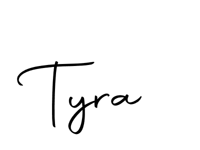 Use a signature maker to create a handwritten signature online. With this signature software, you can design (Autography-DOLnW) your own signature for name Tyra. Tyra signature style 10 images and pictures png
