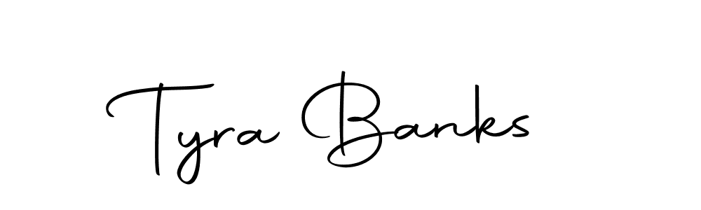 Design your own signature with our free online signature maker. With this signature software, you can create a handwritten (Autography-DOLnW) signature for name Tyra Banks. Tyra Banks signature style 10 images and pictures png