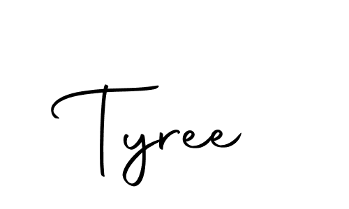 How to make Tyree signature? Autography-DOLnW is a professional autograph style. Create handwritten signature for Tyree name. Tyree signature style 10 images and pictures png