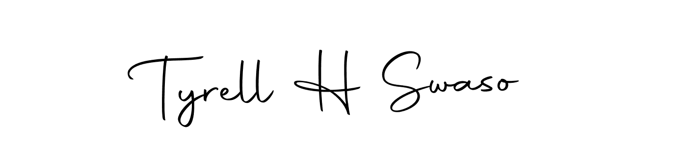 Make a beautiful signature design for name Tyrell H Swaso. Use this online signature maker to create a handwritten signature for free. Tyrell H Swaso signature style 10 images and pictures png