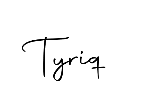 Here are the top 10 professional signature styles for the name Tyriq. These are the best autograph styles you can use for your name. Tyriq signature style 10 images and pictures png