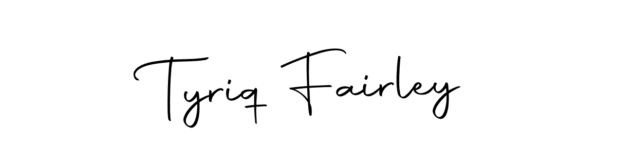 The best way (Autography-DOLnW) to make a short signature is to pick only two or three words in your name. The name Tyriq Fairley include a total of six letters. For converting this name. Tyriq Fairley signature style 10 images and pictures png