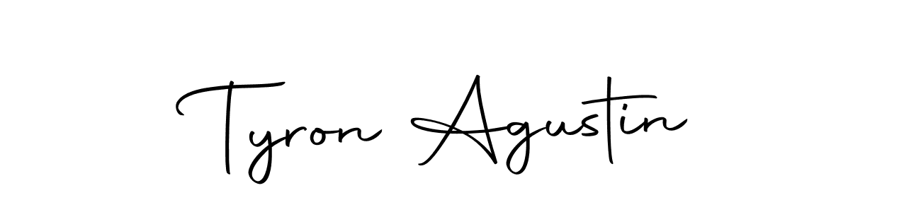 Use a signature maker to create a handwritten signature online. With this signature software, you can design (Autography-DOLnW) your own signature for name Tyron Agustin. Tyron Agustin signature style 10 images and pictures png