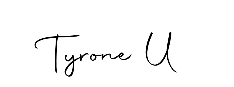 Make a short Tyrone U signature style. Manage your documents anywhere anytime using Autography-DOLnW. Create and add eSignatures, submit forms, share and send files easily. Tyrone U signature style 10 images and pictures png