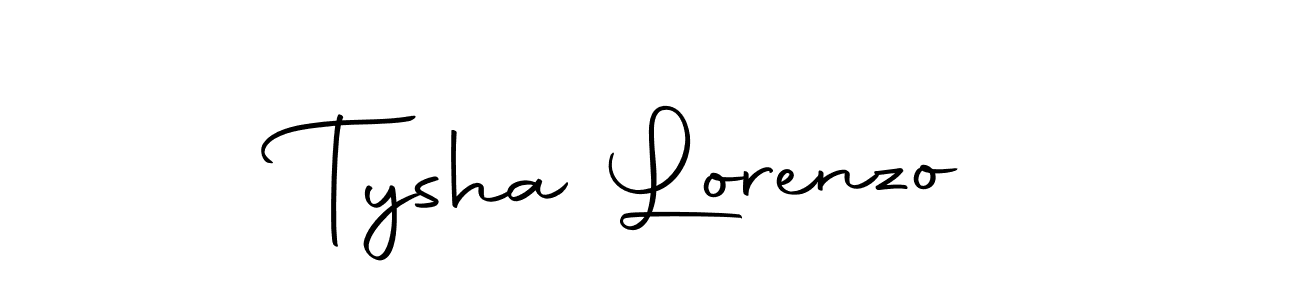 Make a short Tysha Lorenzo signature style. Manage your documents anywhere anytime using Autography-DOLnW. Create and add eSignatures, submit forms, share and send files easily. Tysha Lorenzo signature style 10 images and pictures png