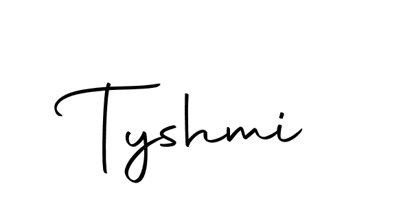 Use a signature maker to create a handwritten signature online. With this signature software, you can design (Autography-DOLnW) your own signature for name Tyshmi. Tyshmi signature style 10 images and pictures png