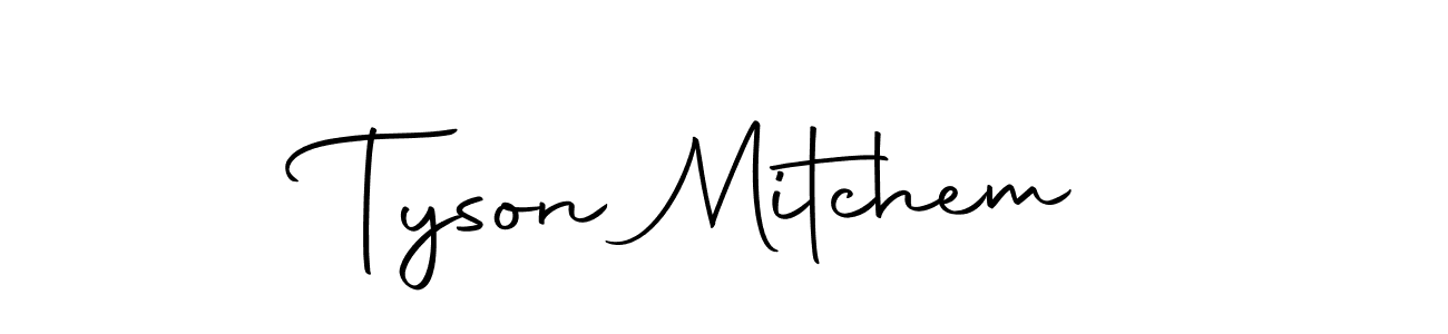 Make a beautiful signature design for name Tyson Mitchem. With this signature (Autography-DOLnW) style, you can create a handwritten signature for free. Tyson Mitchem signature style 10 images and pictures png