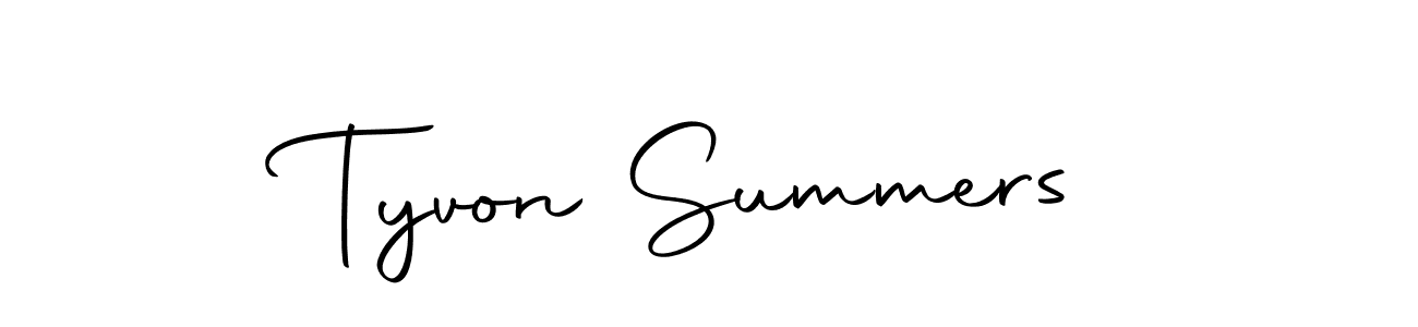 Make a beautiful signature design for name Tyvon Summers. With this signature (Autography-DOLnW) style, you can create a handwritten signature for free. Tyvon Summers signature style 10 images and pictures png