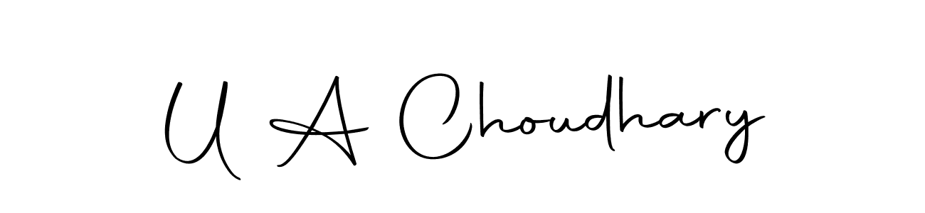 How to make U A Choudhary signature? Autography-DOLnW is a professional autograph style. Create handwritten signature for U A Choudhary name. U A Choudhary signature style 10 images and pictures png