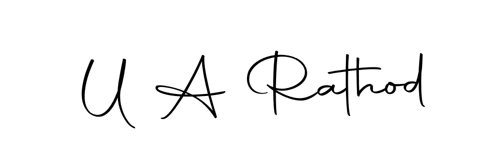 How to Draw U A Rathod signature style? Autography-DOLnW is a latest design signature styles for name U A Rathod. U A Rathod signature style 10 images and pictures png