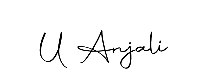 Make a beautiful signature design for name U Anjali. Use this online signature maker to create a handwritten signature for free. U Anjali signature style 10 images and pictures png