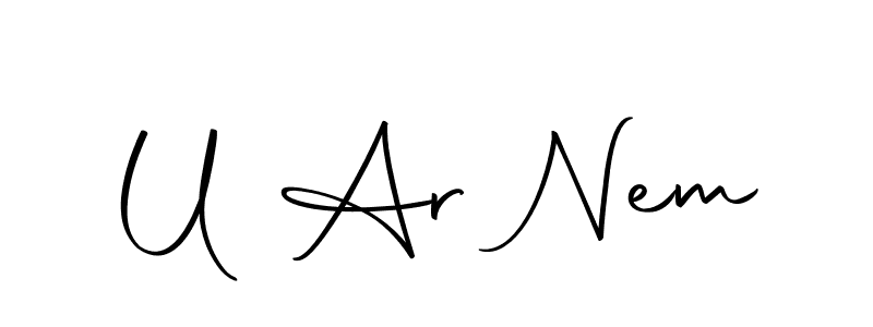 Check out images of Autograph of U Ar Nem name. Actor U Ar Nem Signature Style. Autography-DOLnW is a professional sign style online. U Ar Nem signature style 10 images and pictures png