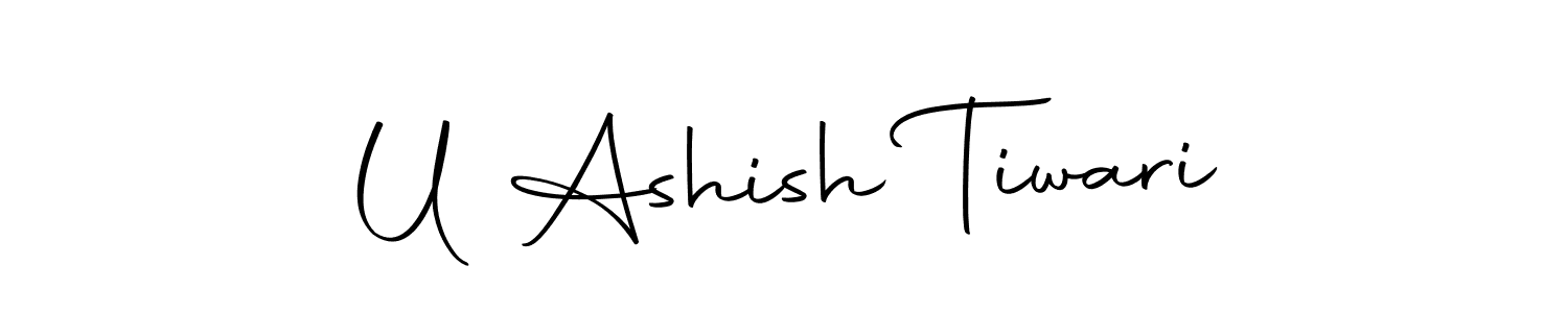 Also we have U Ashish Tiwari name is the best signature style. Create professional handwritten signature collection using Autography-DOLnW autograph style. U Ashish Tiwari signature style 10 images and pictures png