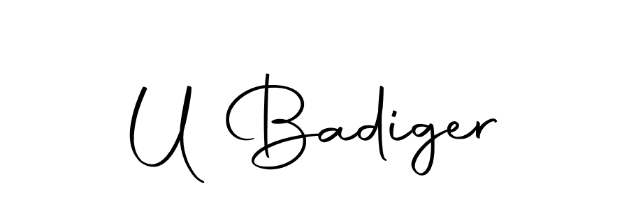 U Badiger stylish signature style. Best Handwritten Sign (Autography-DOLnW) for my name. Handwritten Signature Collection Ideas for my name U Badiger. U Badiger signature style 10 images and pictures png