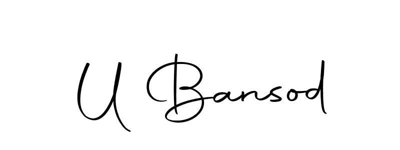 Here are the top 10 professional signature styles for the name U Bansod. These are the best autograph styles you can use for your name. U Bansod signature style 10 images and pictures png