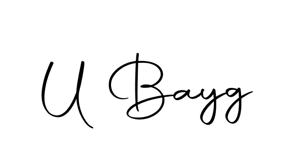 Make a beautiful signature design for name U Bayg. With this signature (Autography-DOLnW) style, you can create a handwritten signature for free. U Bayg signature style 10 images and pictures png