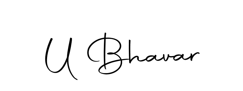 U Bhavar stylish signature style. Best Handwritten Sign (Autography-DOLnW) for my name. Handwritten Signature Collection Ideas for my name U Bhavar. U Bhavar signature style 10 images and pictures png