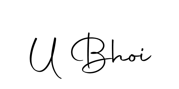 Make a beautiful signature design for name U Bhoi. With this signature (Autography-DOLnW) style, you can create a handwritten signature for free. U Bhoi signature style 10 images and pictures png