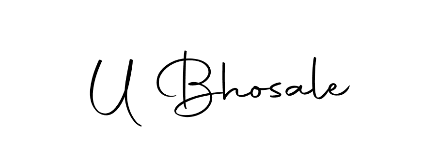 How to make U Bhosale signature? Autography-DOLnW is a professional autograph style. Create handwritten signature for U Bhosale name. U Bhosale signature style 10 images and pictures png
