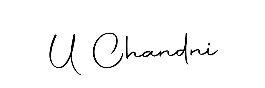You can use this online signature creator to create a handwritten signature for the name U Chandni. This is the best online autograph maker. U Chandni signature style 10 images and pictures png