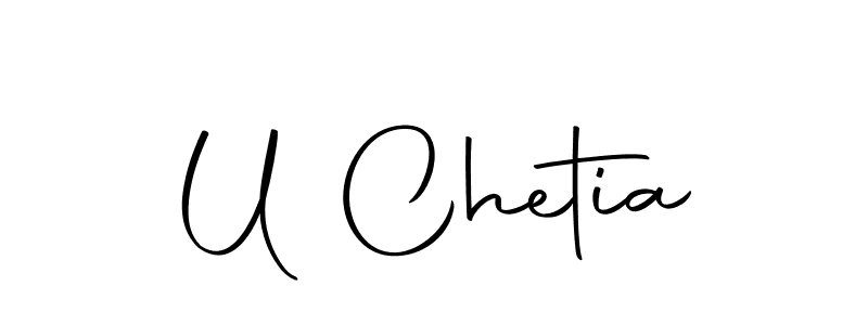 Use a signature maker to create a handwritten signature online. With this signature software, you can design (Autography-DOLnW) your own signature for name U Chetia. U Chetia signature style 10 images and pictures png