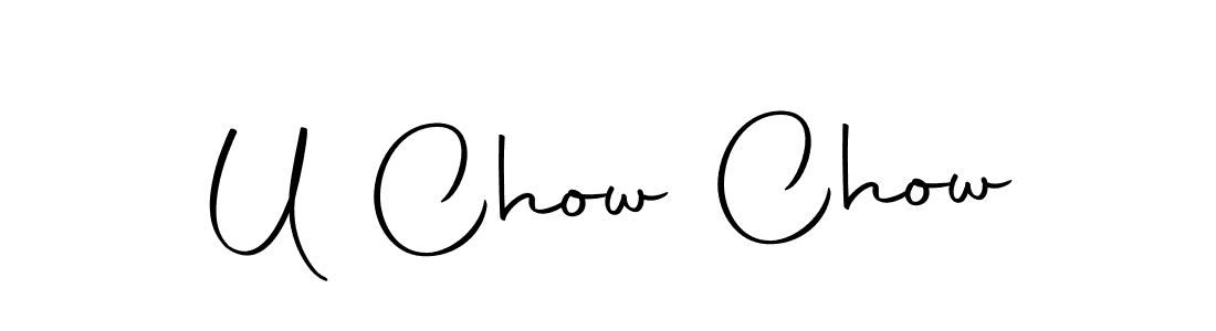 Design your own signature with our free online signature maker. With this signature software, you can create a handwritten (Autography-DOLnW) signature for name U Chow Chow. U Chow Chow signature style 10 images and pictures png