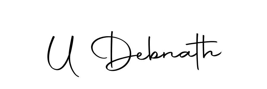 U Debnath stylish signature style. Best Handwritten Sign (Autography-DOLnW) for my name. Handwritten Signature Collection Ideas for my name U Debnath. U Debnath signature style 10 images and pictures png
