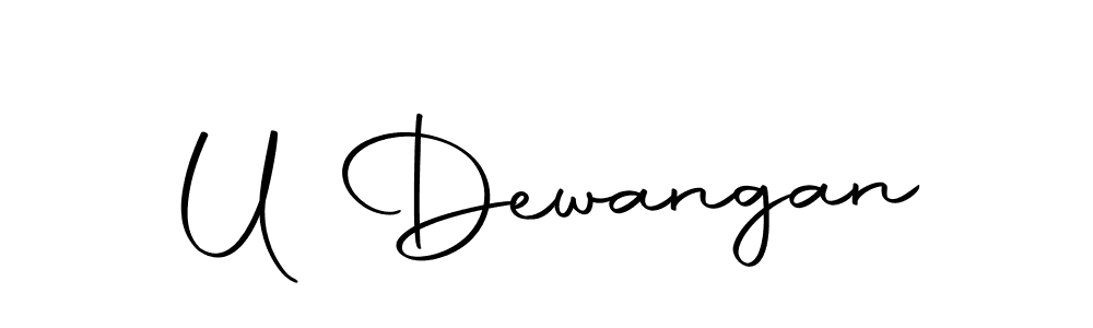 Make a beautiful signature design for name U Dewangan. With this signature (Autography-DOLnW) style, you can create a handwritten signature for free. U Dewangan signature style 10 images and pictures png
