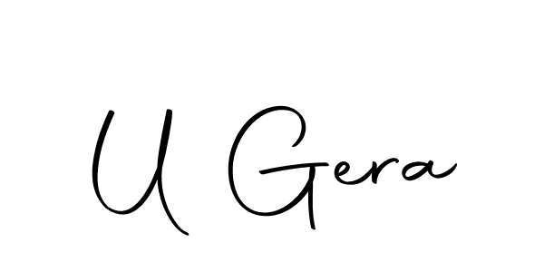 U Gera stylish signature style. Best Handwritten Sign (Autography-DOLnW) for my name. Handwritten Signature Collection Ideas for my name U Gera. U Gera signature style 10 images and pictures png