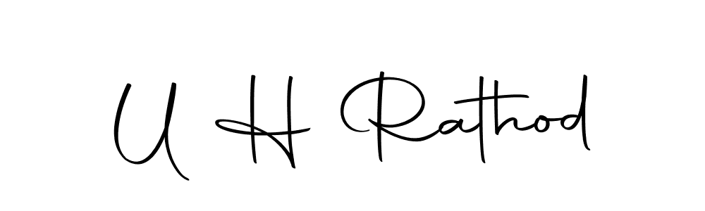 Autography-DOLnW is a professional signature style that is perfect for those who want to add a touch of class to their signature. It is also a great choice for those who want to make their signature more unique. Get U H Rathod name to fancy signature for free. U H Rathod signature style 10 images and pictures png