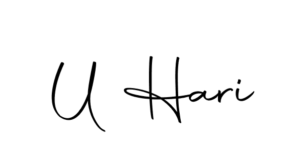 How to make U Hari signature? Autography-DOLnW is a professional autograph style. Create handwritten signature for U Hari name. U Hari signature style 10 images and pictures png