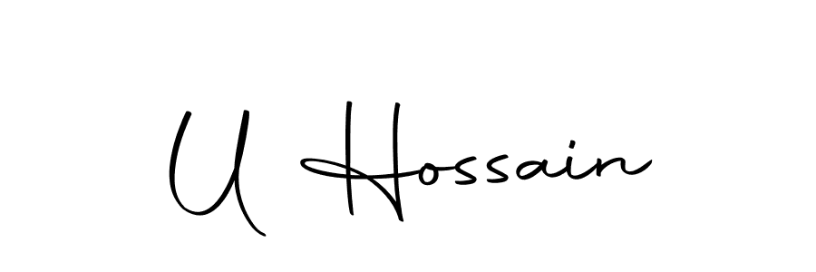 Also You can easily find your signature by using the search form. We will create U Hossain name handwritten signature images for you free of cost using Autography-DOLnW sign style. U Hossain signature style 10 images and pictures png