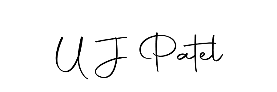 U J Patel stylish signature style. Best Handwritten Sign (Autography-DOLnW) for my name. Handwritten Signature Collection Ideas for my name U J Patel. U J Patel signature style 10 images and pictures png