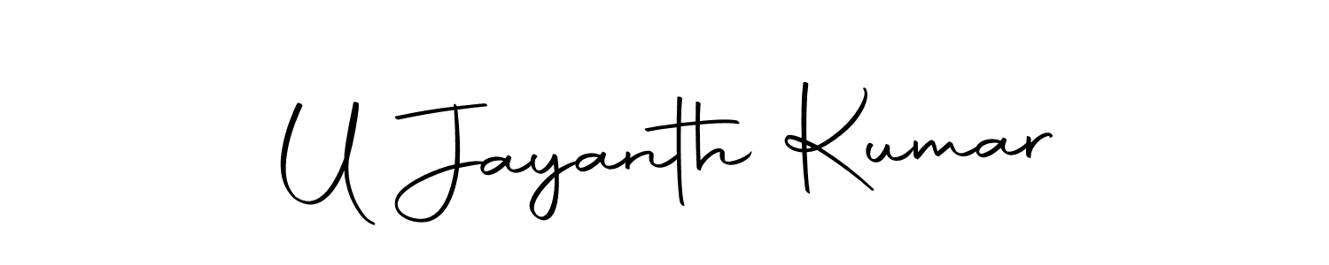 How to make U Jayanth Kumar signature? Autography-DOLnW is a professional autograph style. Create handwritten signature for U Jayanth Kumar name. U Jayanth Kumar signature style 10 images and pictures png