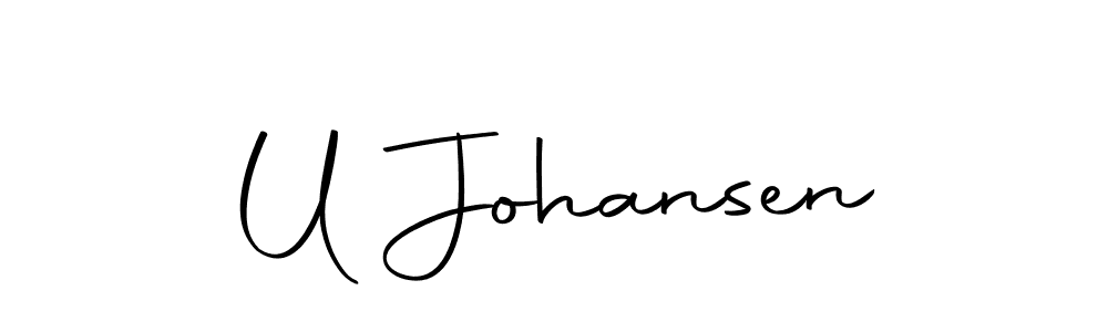 Make a beautiful signature design for name U Johansen. Use this online signature maker to create a handwritten signature for free. U Johansen signature style 10 images and pictures png