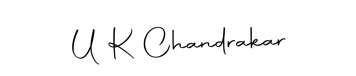 Make a beautiful signature design for name U K Chandrakar. With this signature (Autography-DOLnW) style, you can create a handwritten signature for free. U K Chandrakar signature style 10 images and pictures png